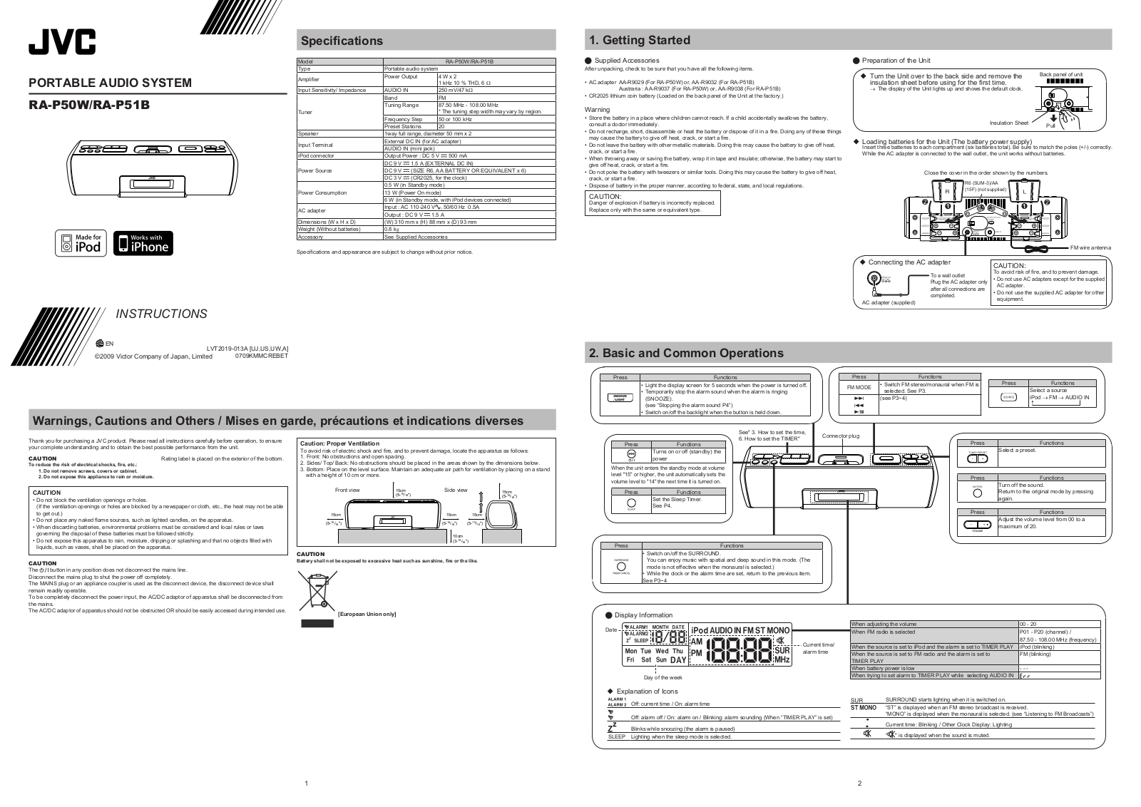 JVC LVT2019-013A, 0709KMMCREBET User Manual