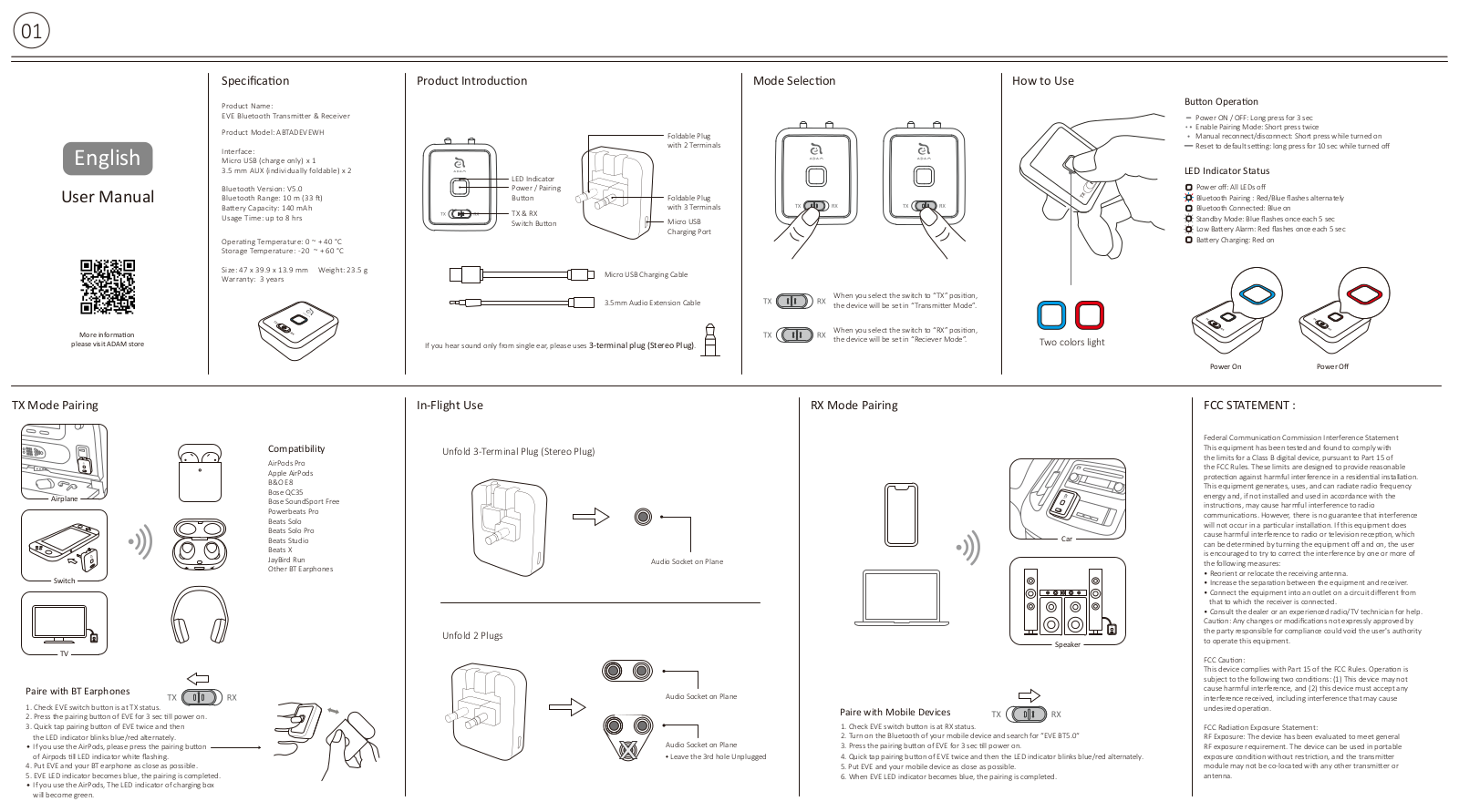 ADAM elements EVE User Manual