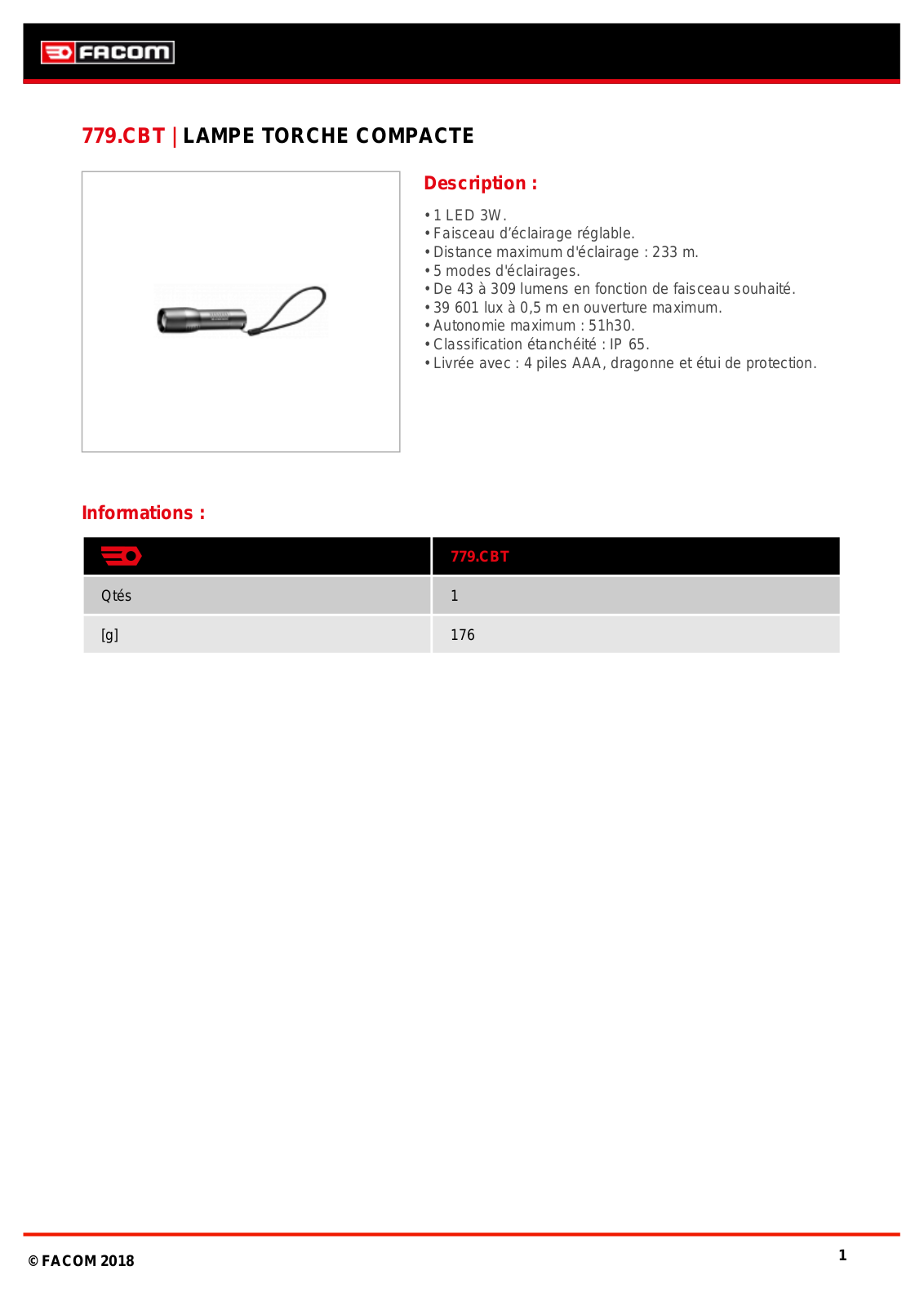 Facom 779.CBTPB Specification - ManualMachine.com