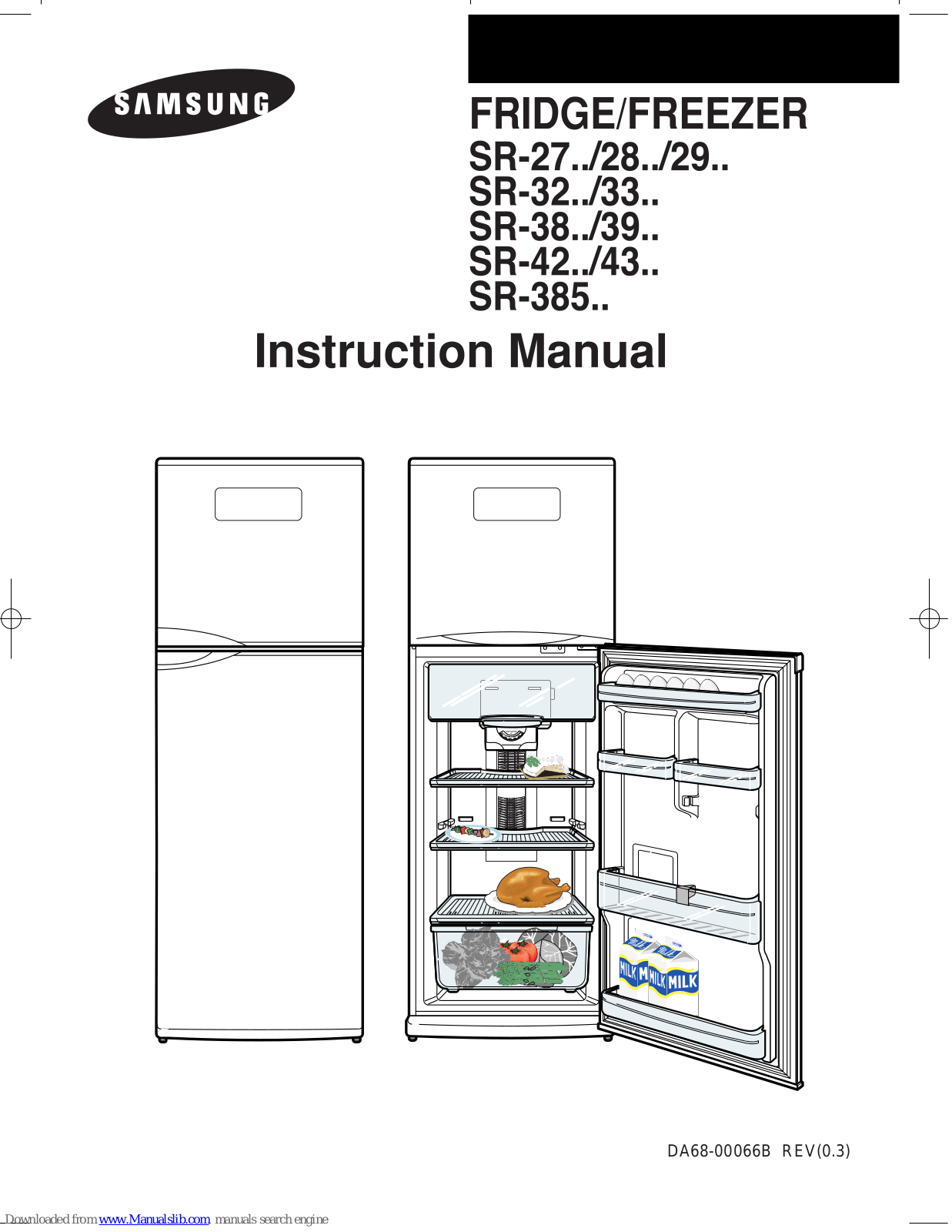 Samsung SR-27 Series, SR-32 Series, SR-28 Series, SR-29 Series, SR-33 Series Instruction Manual