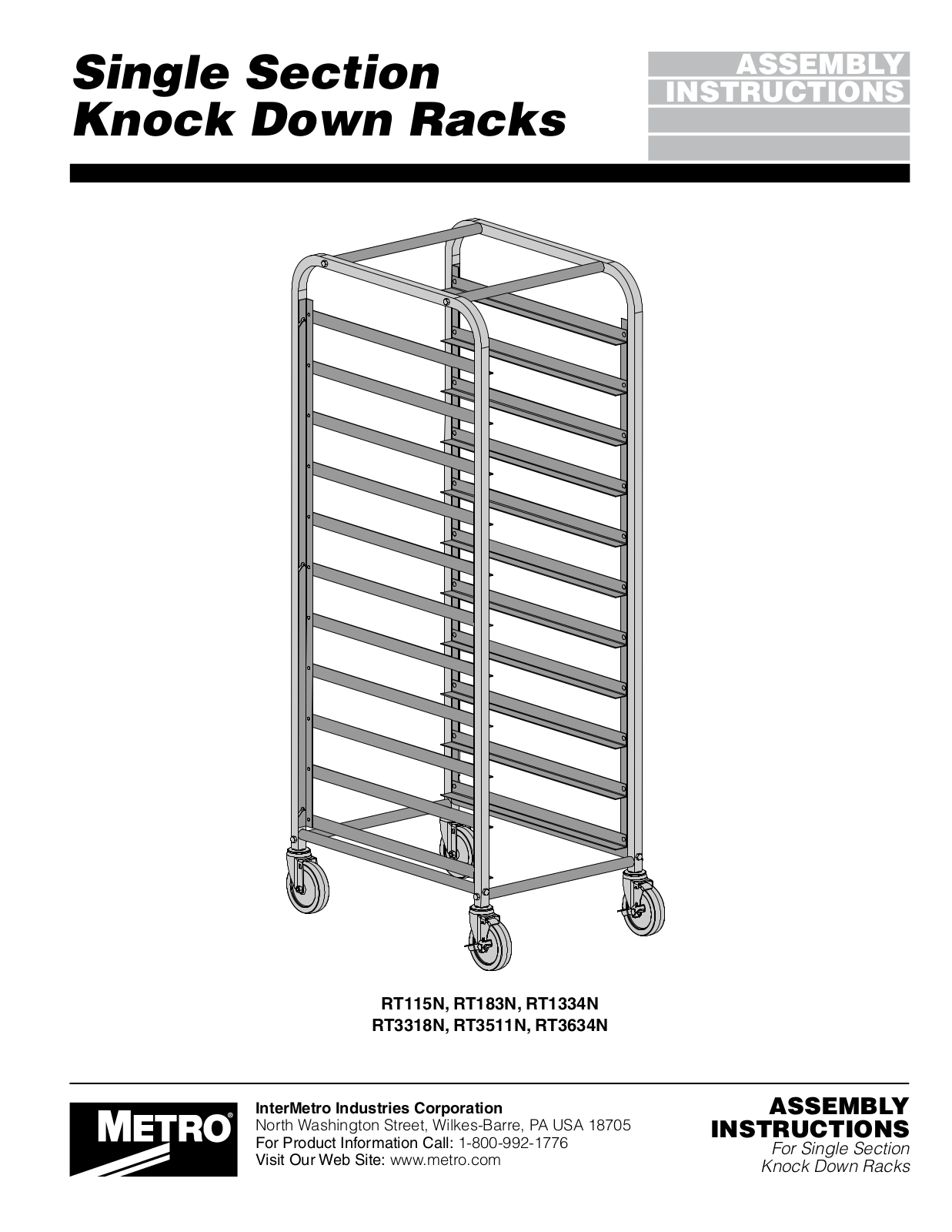 Intermetro RT183N Installation Manual - ManualMachine.com