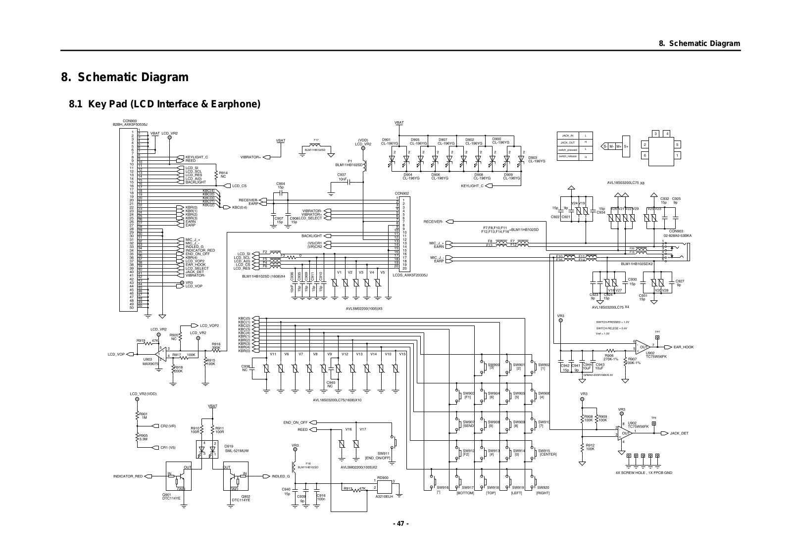 LG 600 Schematics