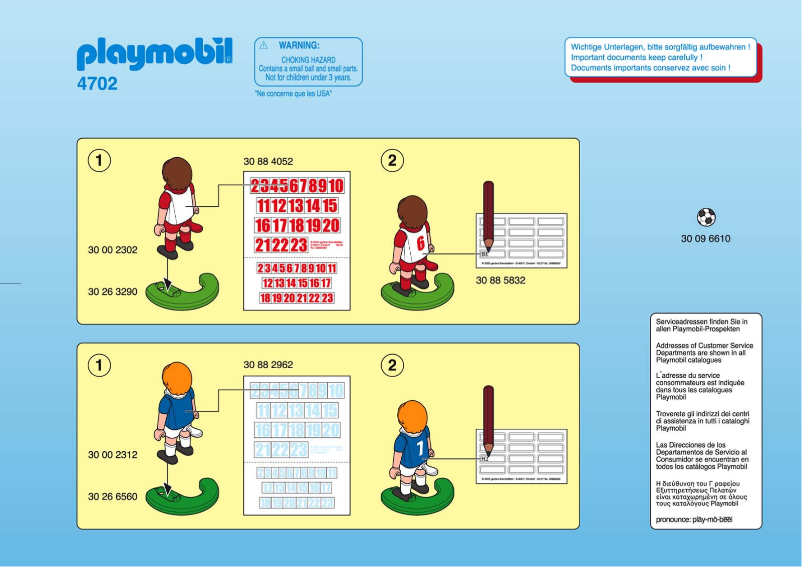 Playmobil 4702 Instructions