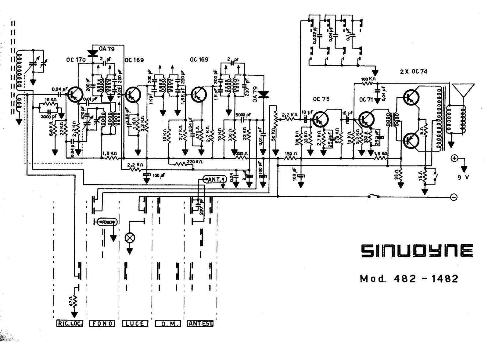 Sinudyne 482, 1482 schematic - ManualMachine.com