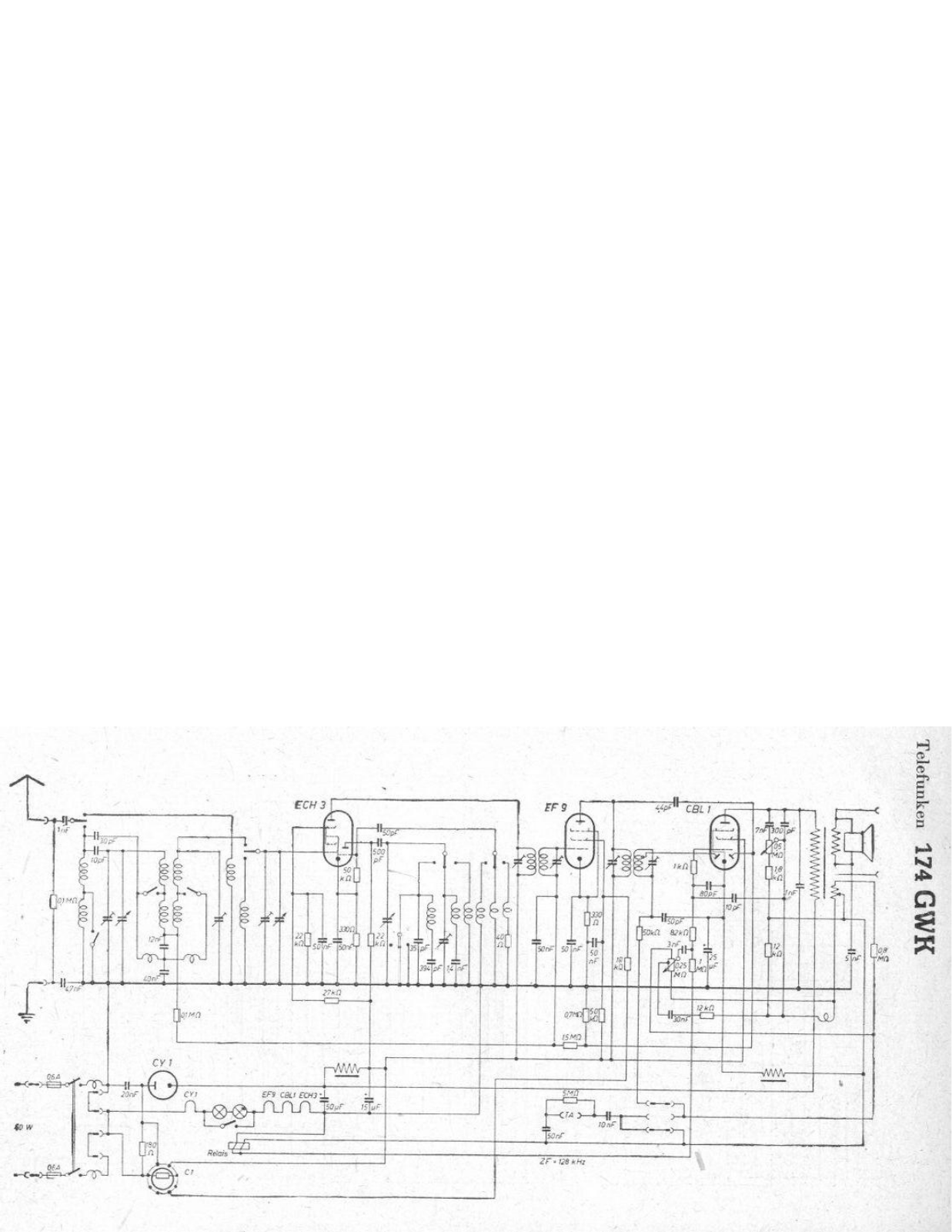 Telefunken 174-GWK Schematic