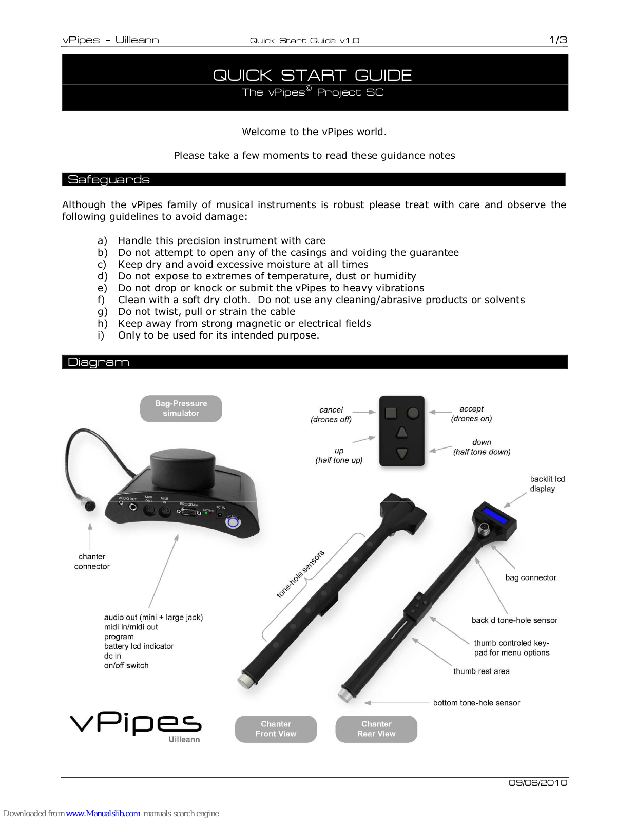 vPipes Uilleann Quick Start Manual