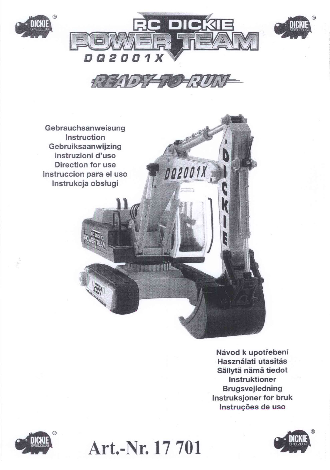 Dickie Toys 27025TX Users manual