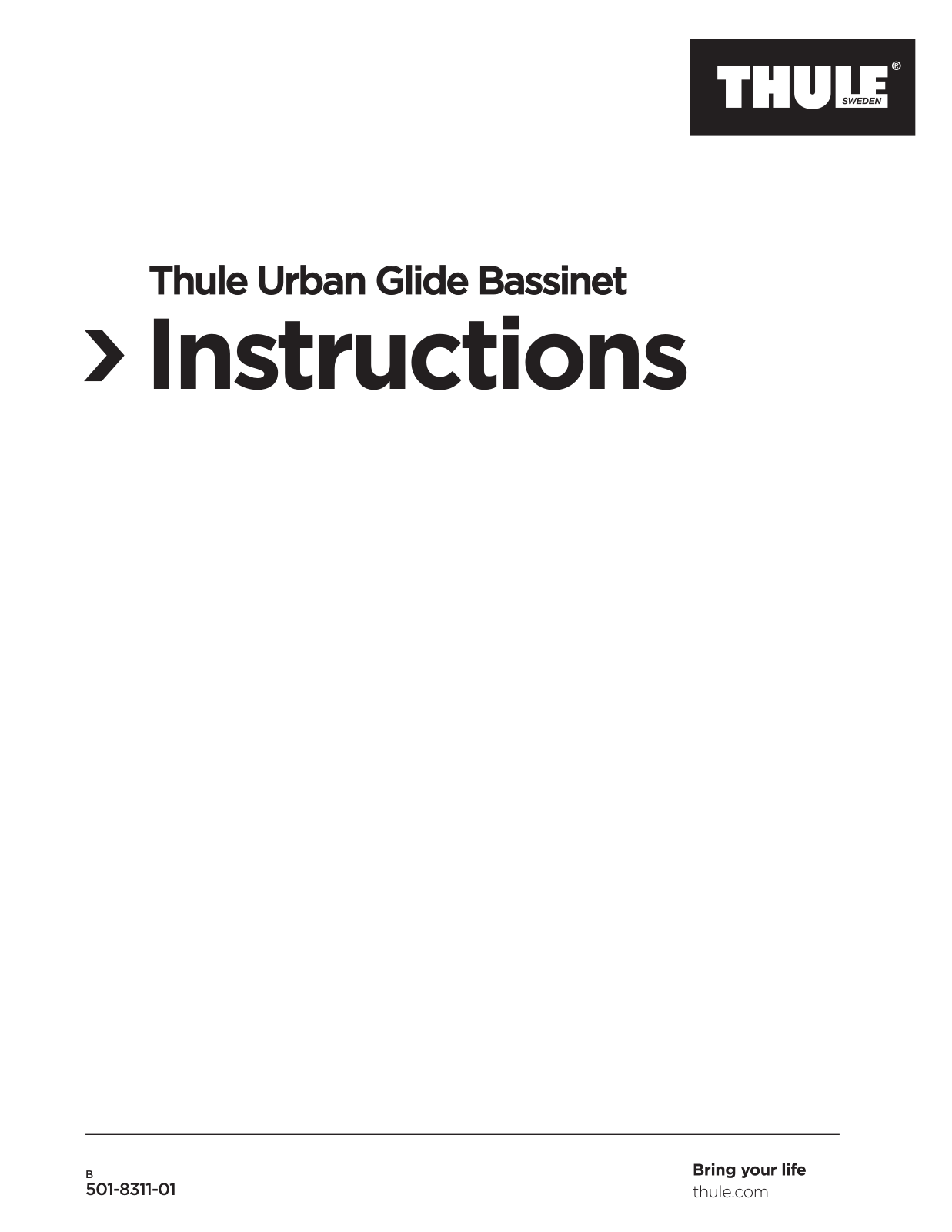 Thule Urban Glide Bassinet operation manual