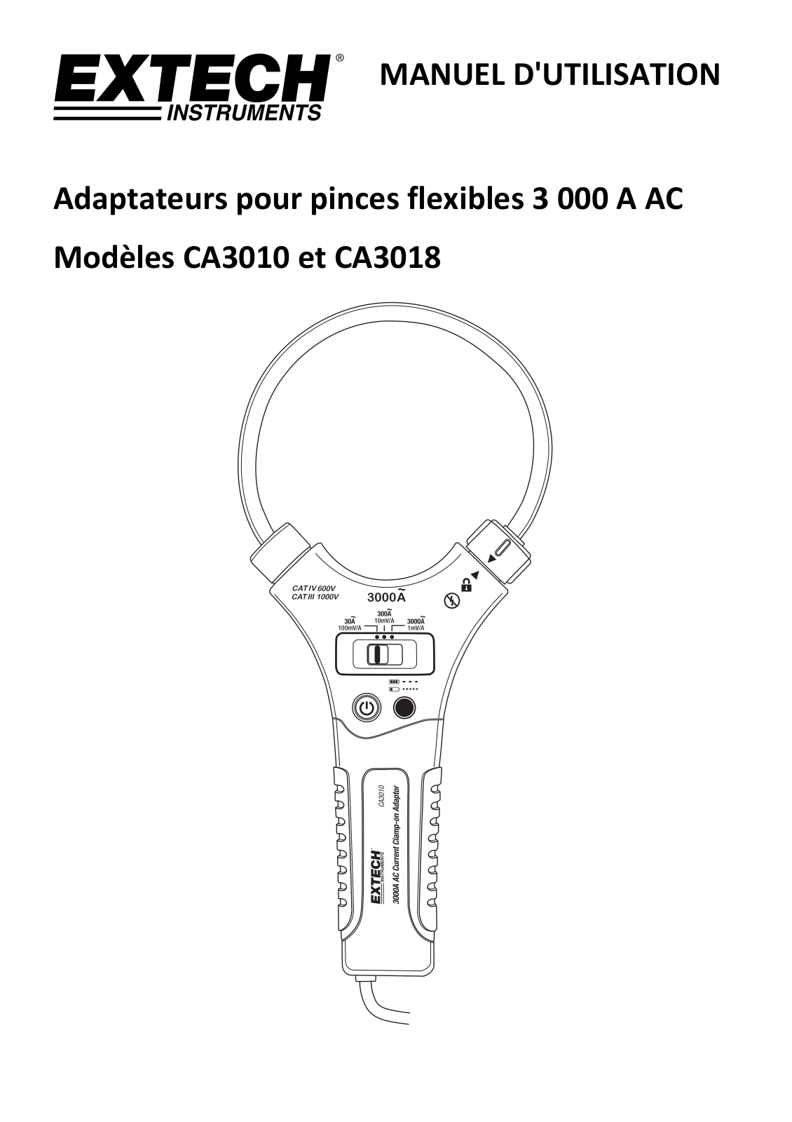 Extech CA3010, CA3018 User Manual