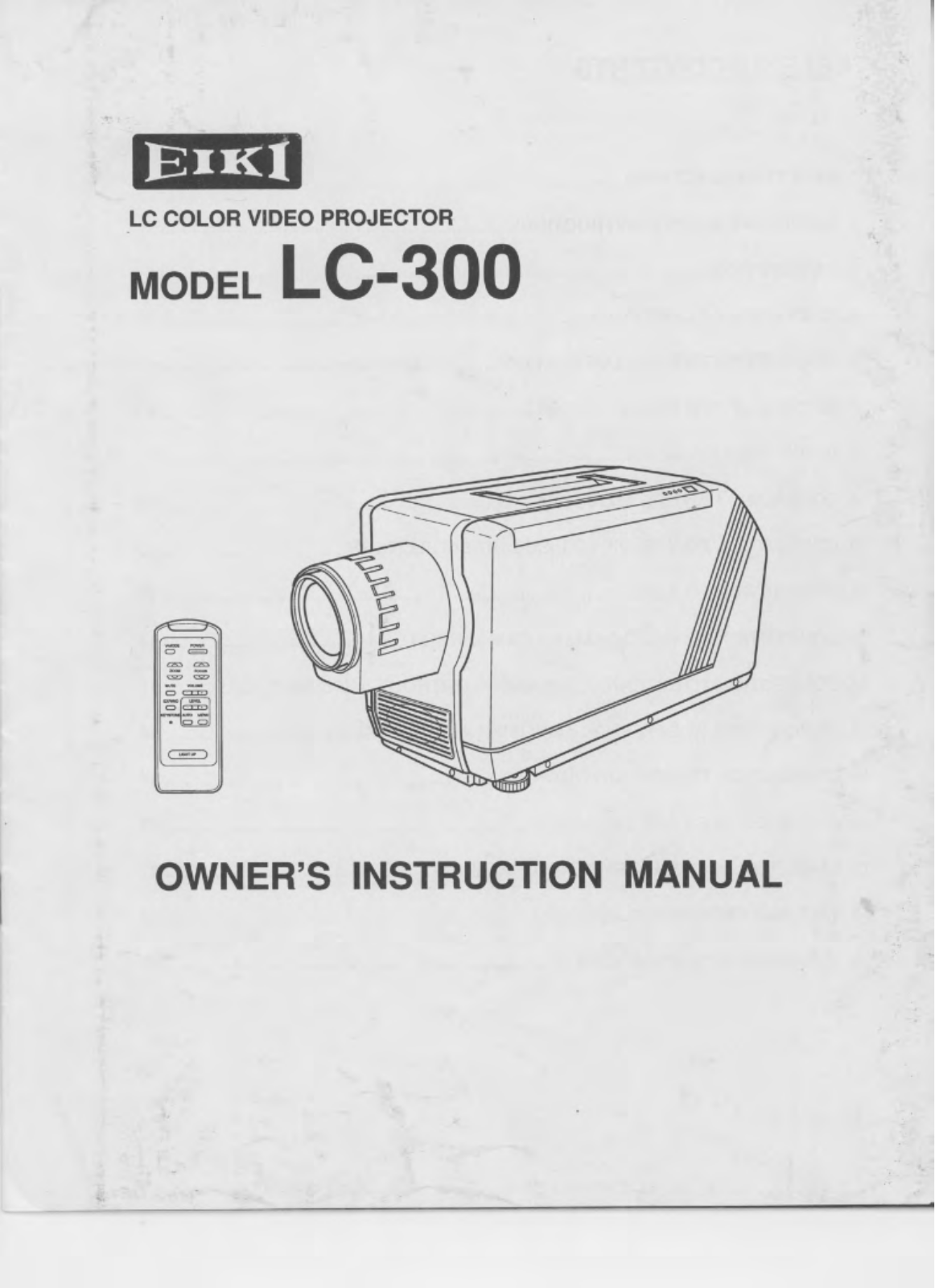 Eiki LC-300 User Manual