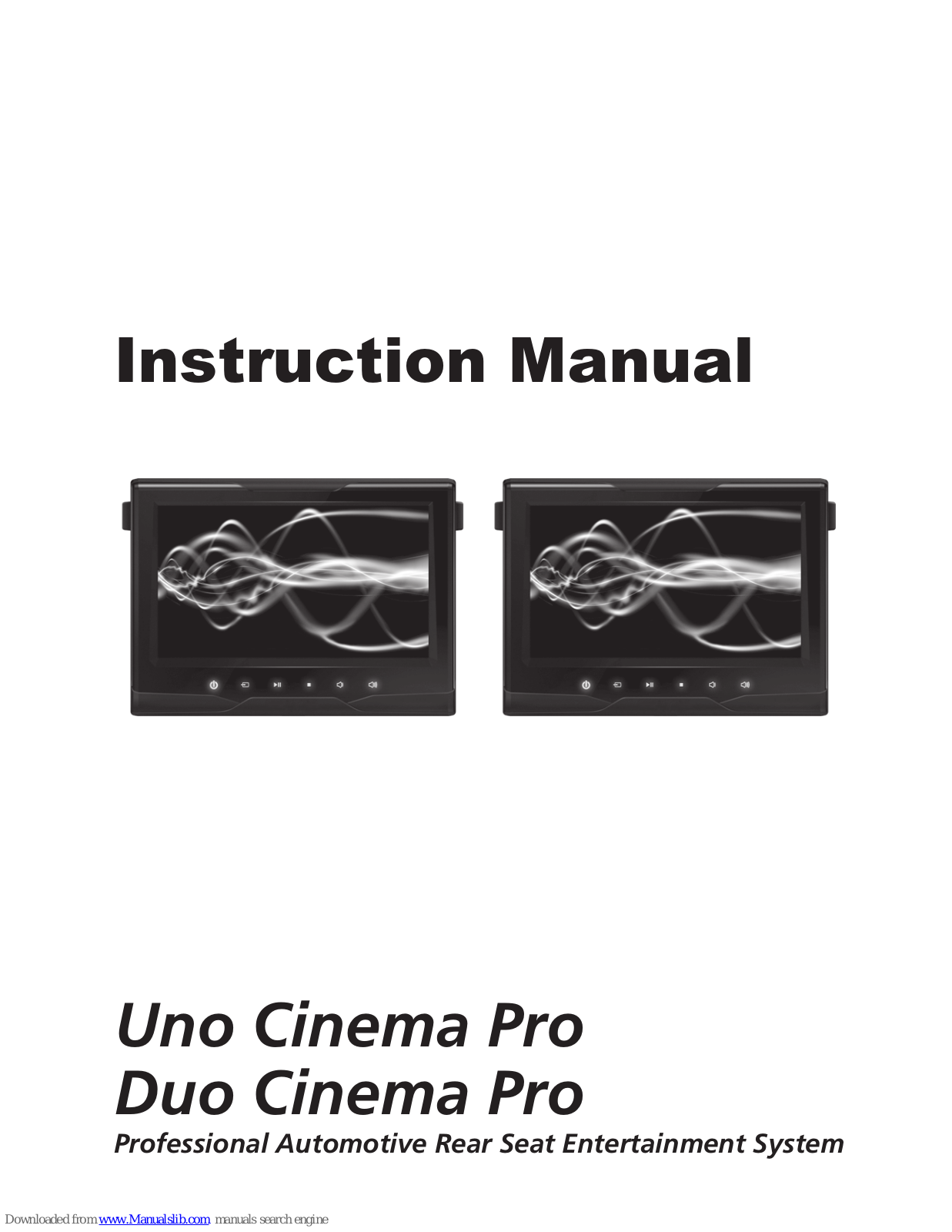 NextBase Uno Cinema Pro, Duo Cinema Pro Instruction Manual