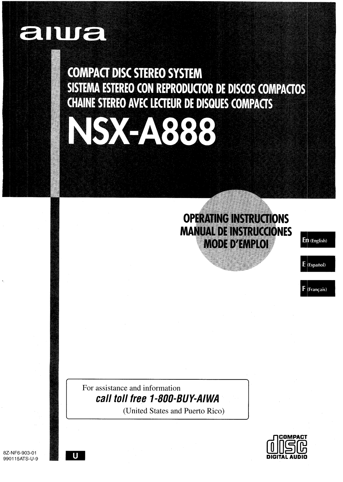 Sony CXNA888 Operating Manual