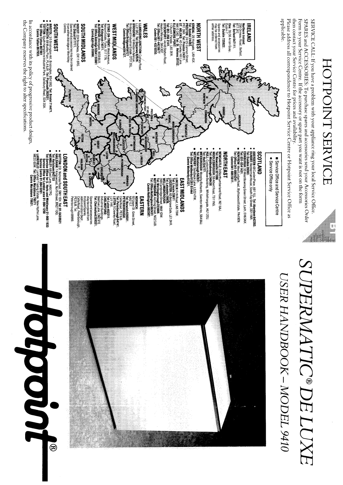 Hotpoint-Ariston HB9410 User Manual