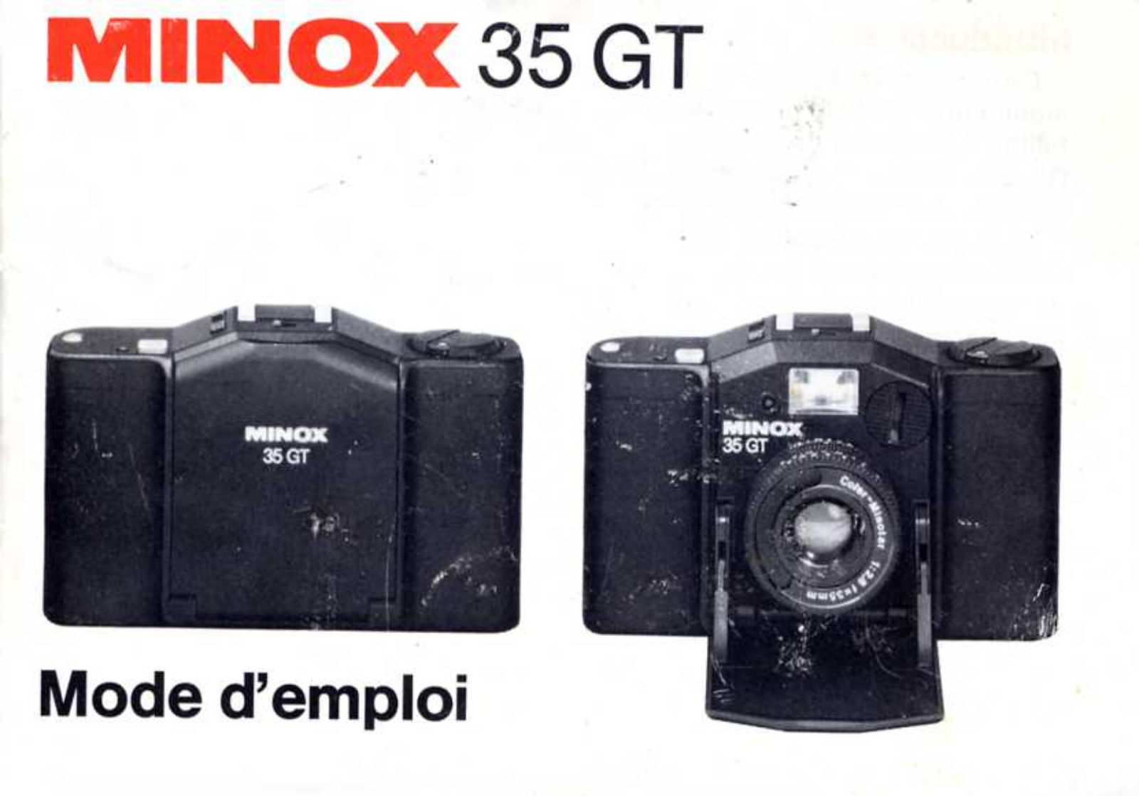 MINOX 35 GT User Manual