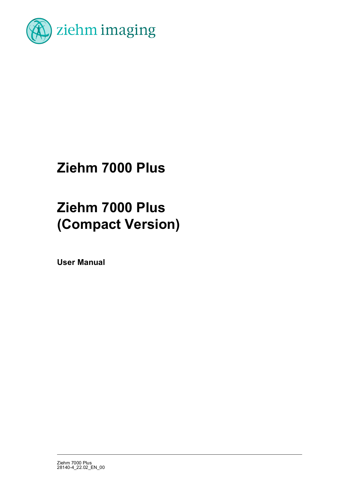 Ziehm 7000 Plus C-Arm User Manual