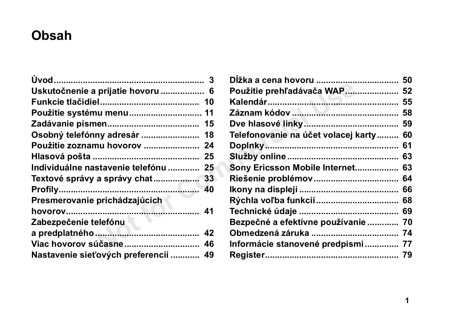 Sony ericsson T600 User Manual