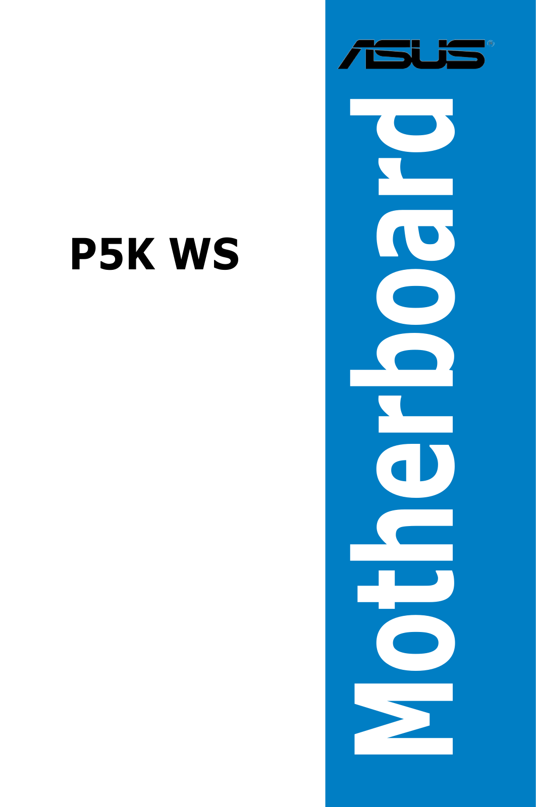 Asus P5K WS User Manual