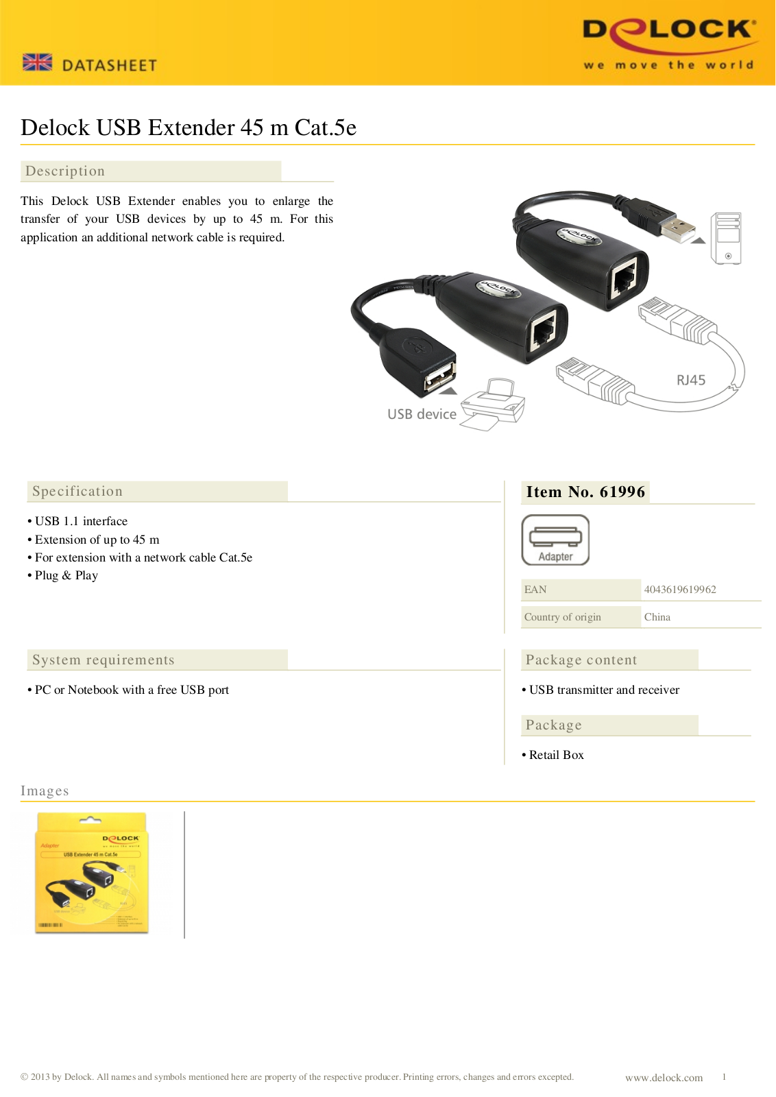 DeLOCK 61996 User Manual