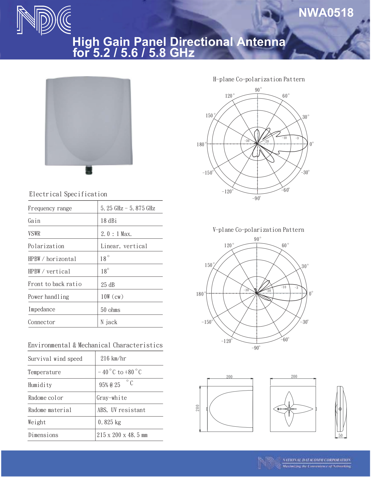 NDC comm NWA0518 User Manual