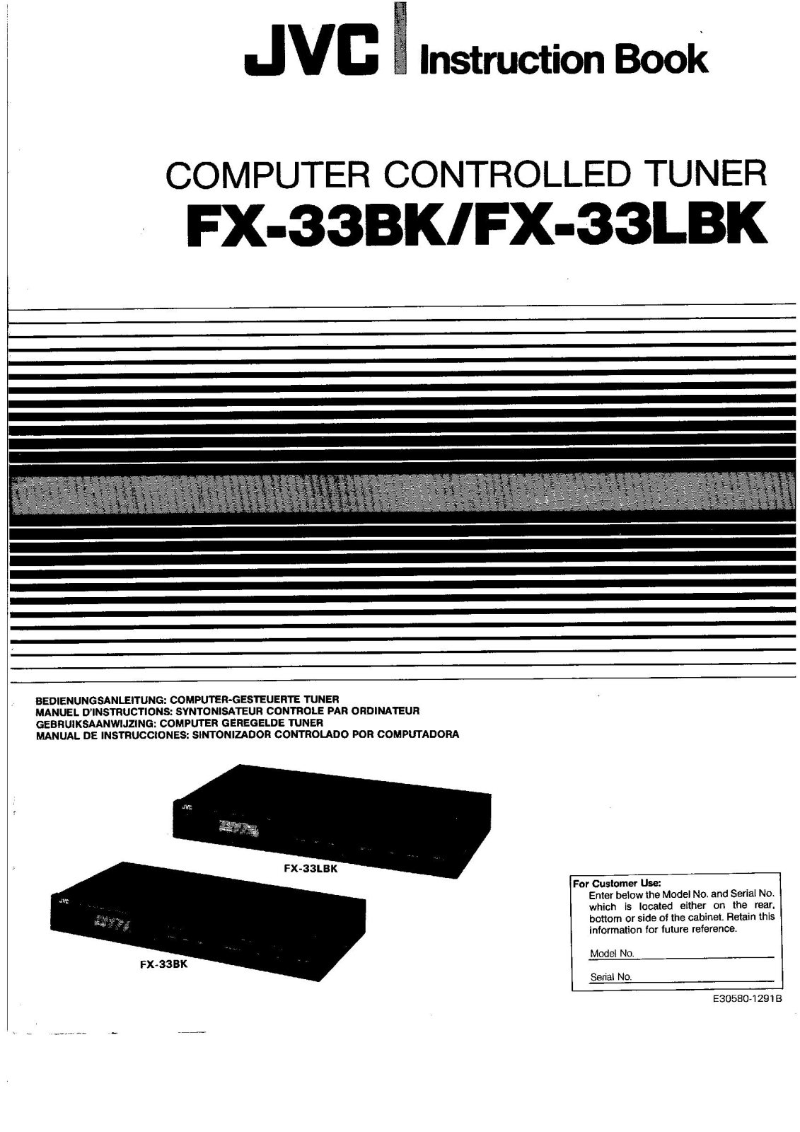 JVC FX-33LBK User Manual