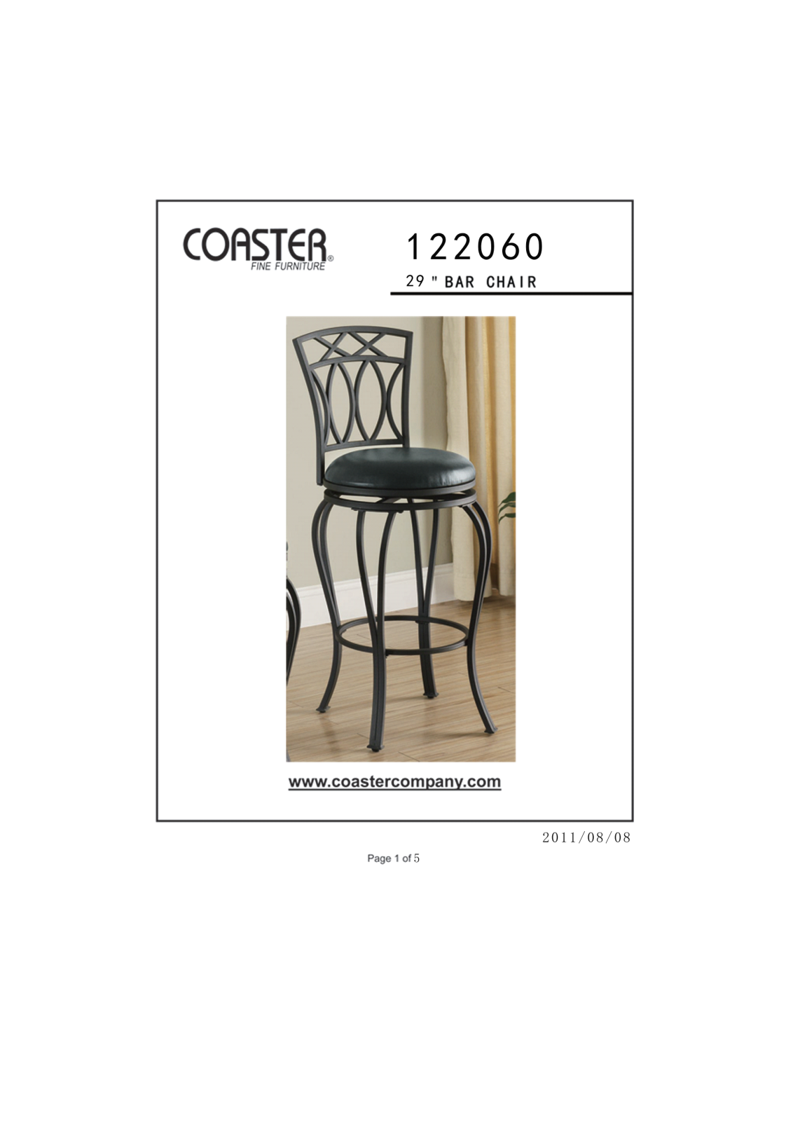 Coaster 122060 User Manual - ManualMachine.com