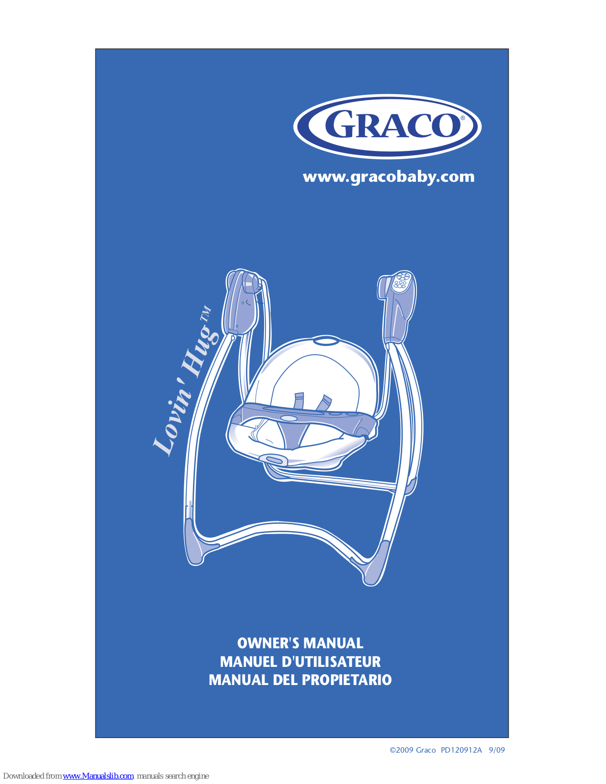 Graco Lovin' Hug 1760954, Lovin' Hug Owner's Manual