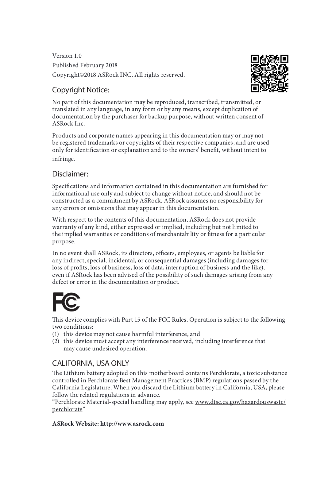 ASRock H310M-HDV Service Manual