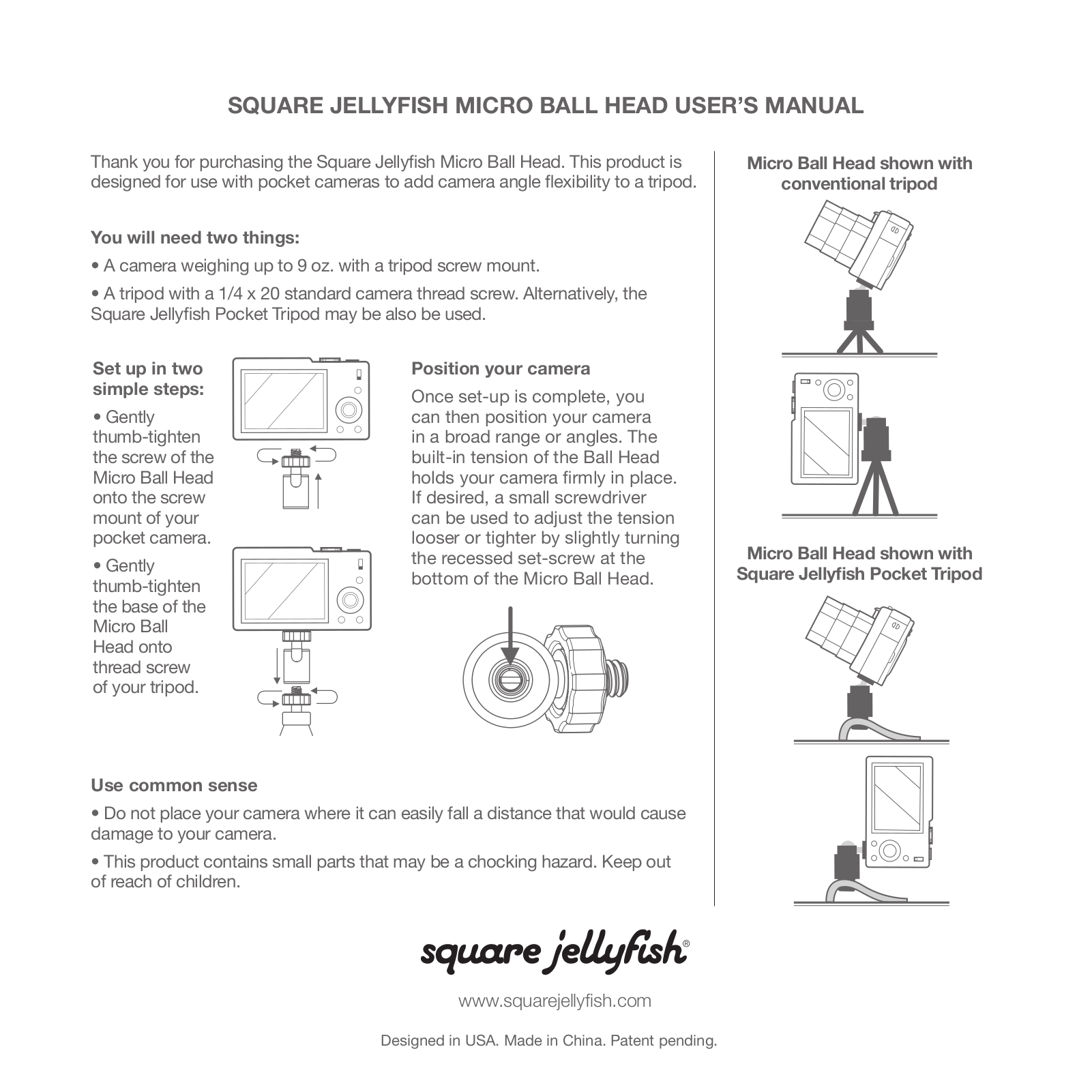 Square Jellyfish BALLHDP76 User manual