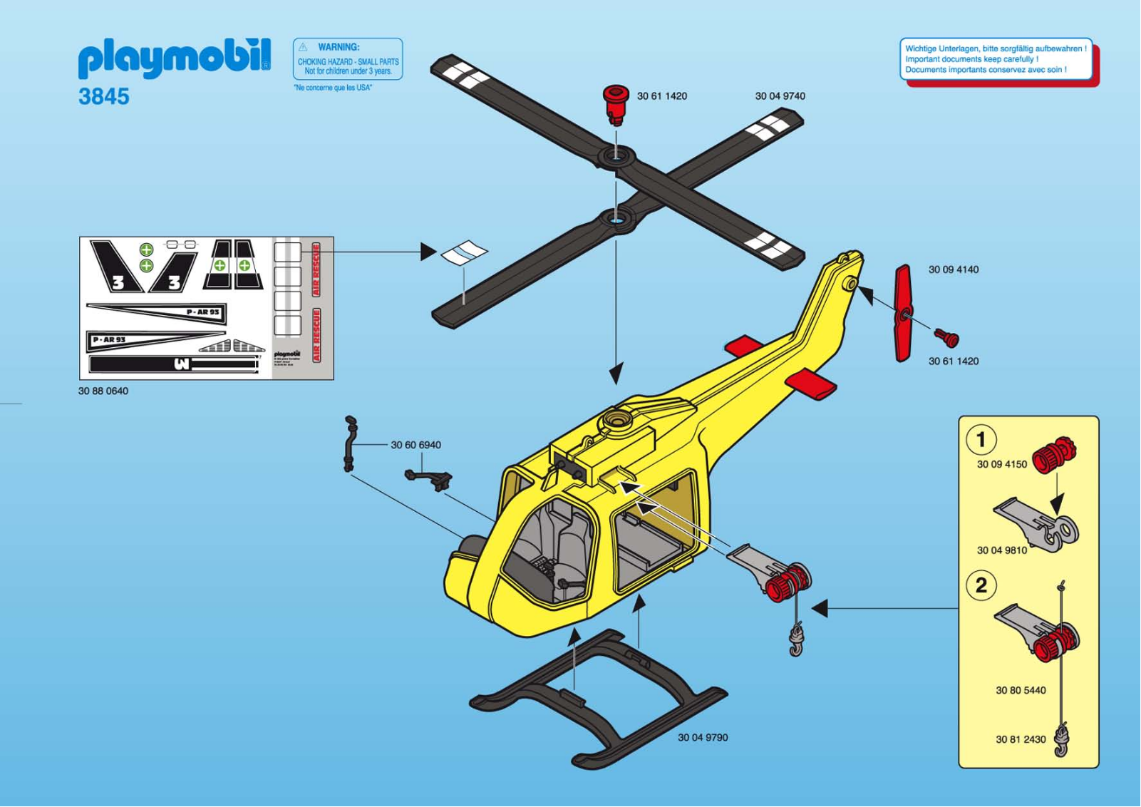 Playmobil 3845 Instructions