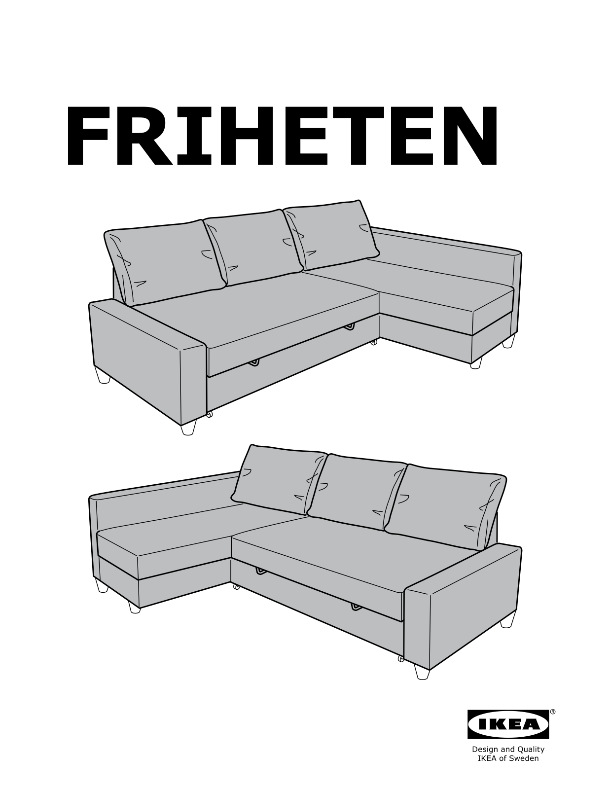 IKEA FRIHETEN Instruction Manual