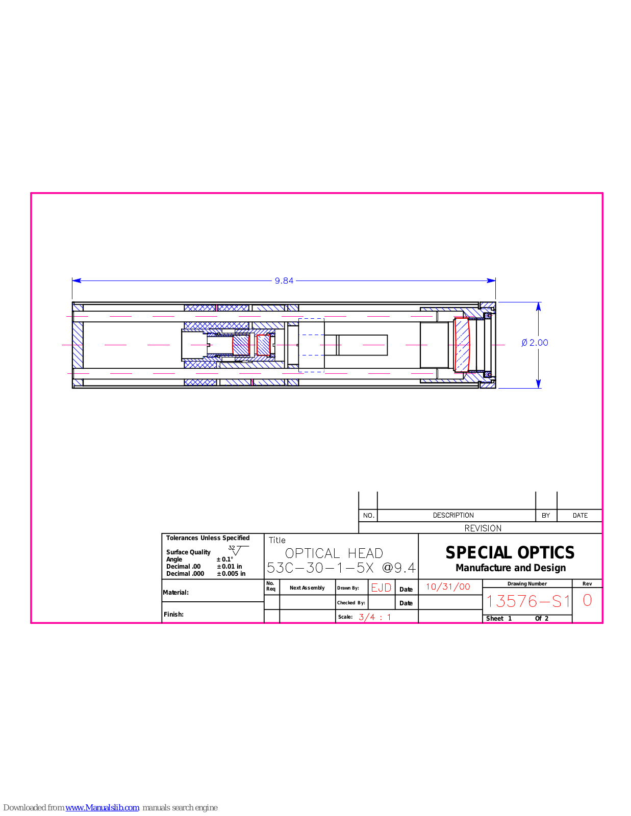 Navitar 53C-30-1-5X Dimensional Drawing - ManualMachine.com