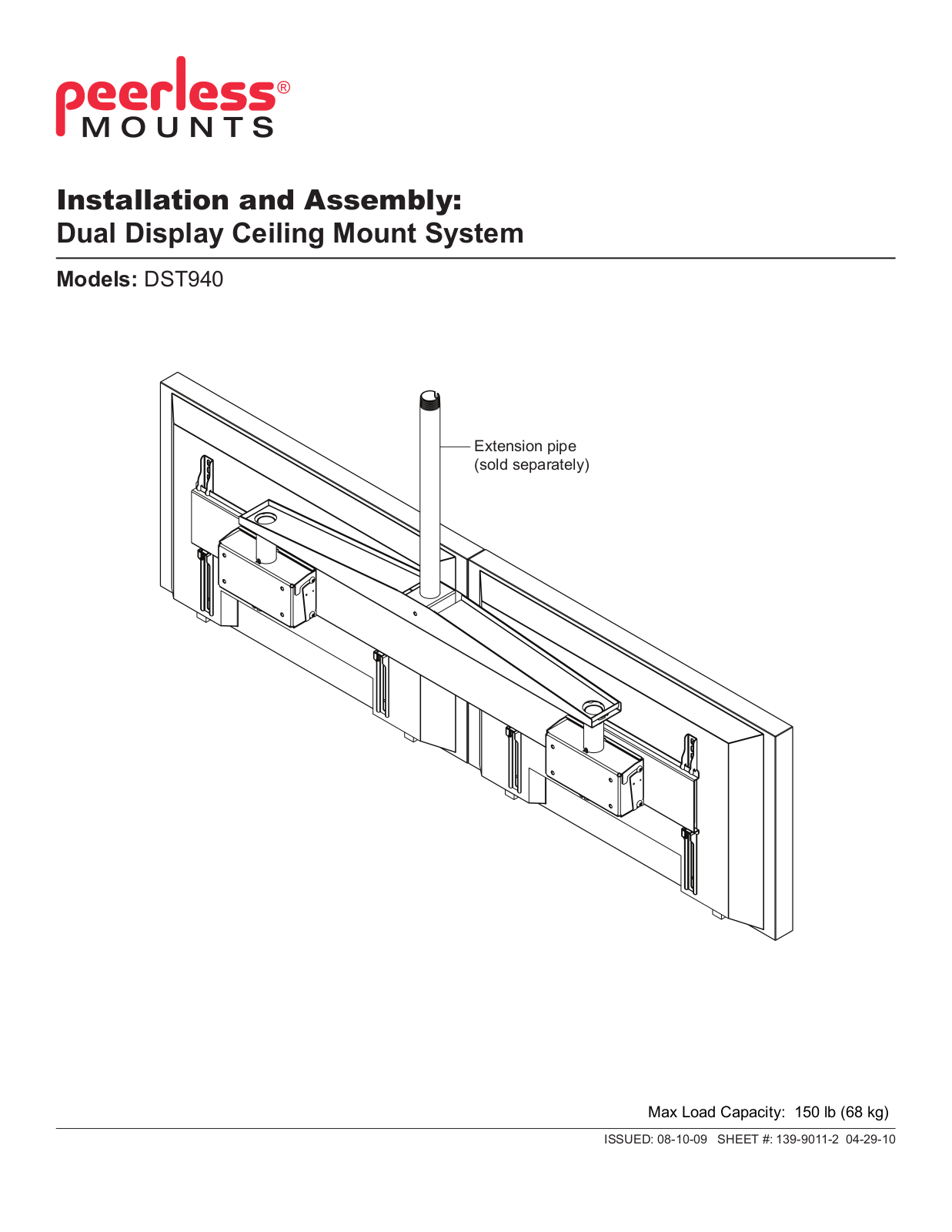 Peerless-AV DST940 Installation