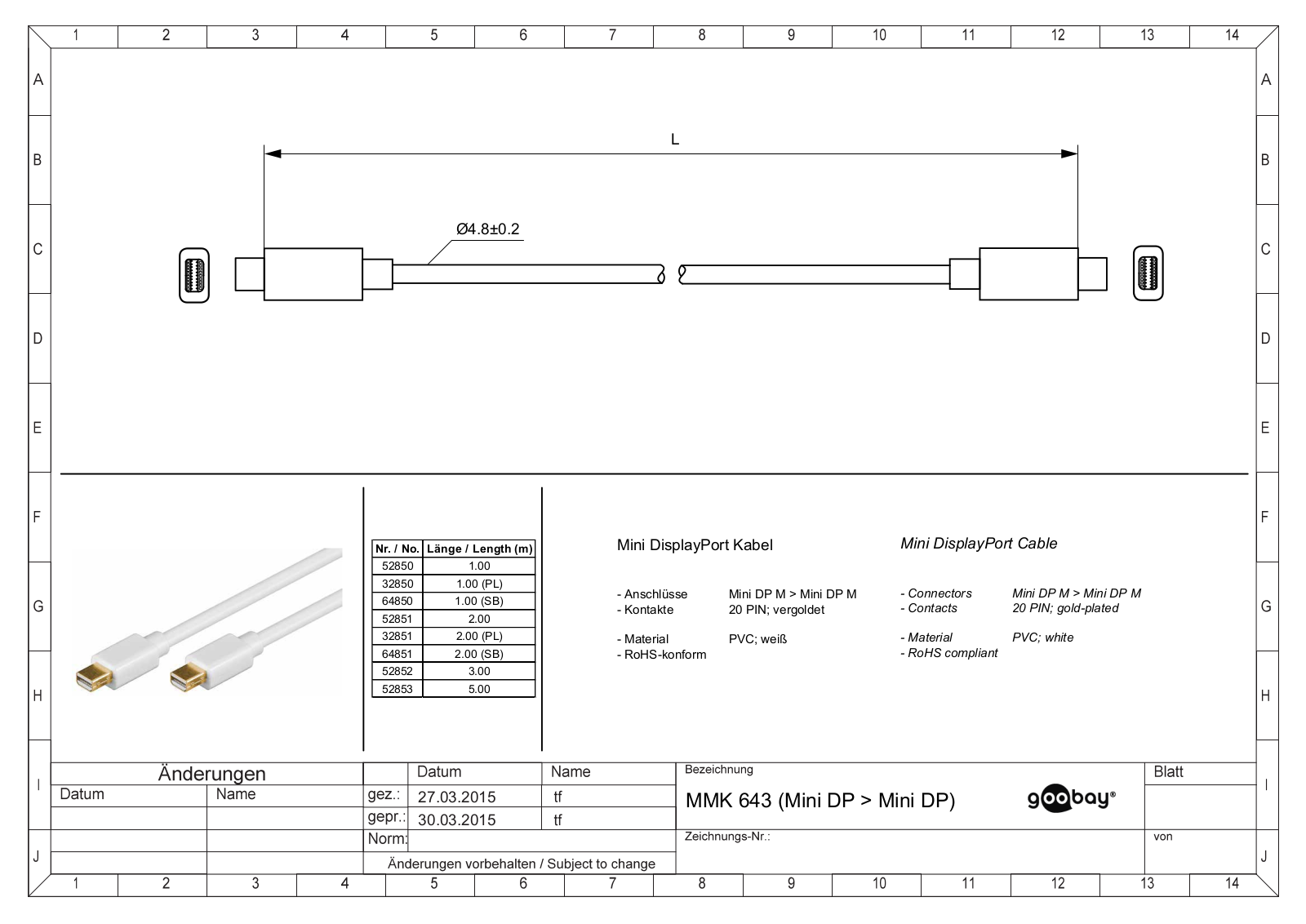 GOOBAY 52850 Datasheet - ManualMachine.com