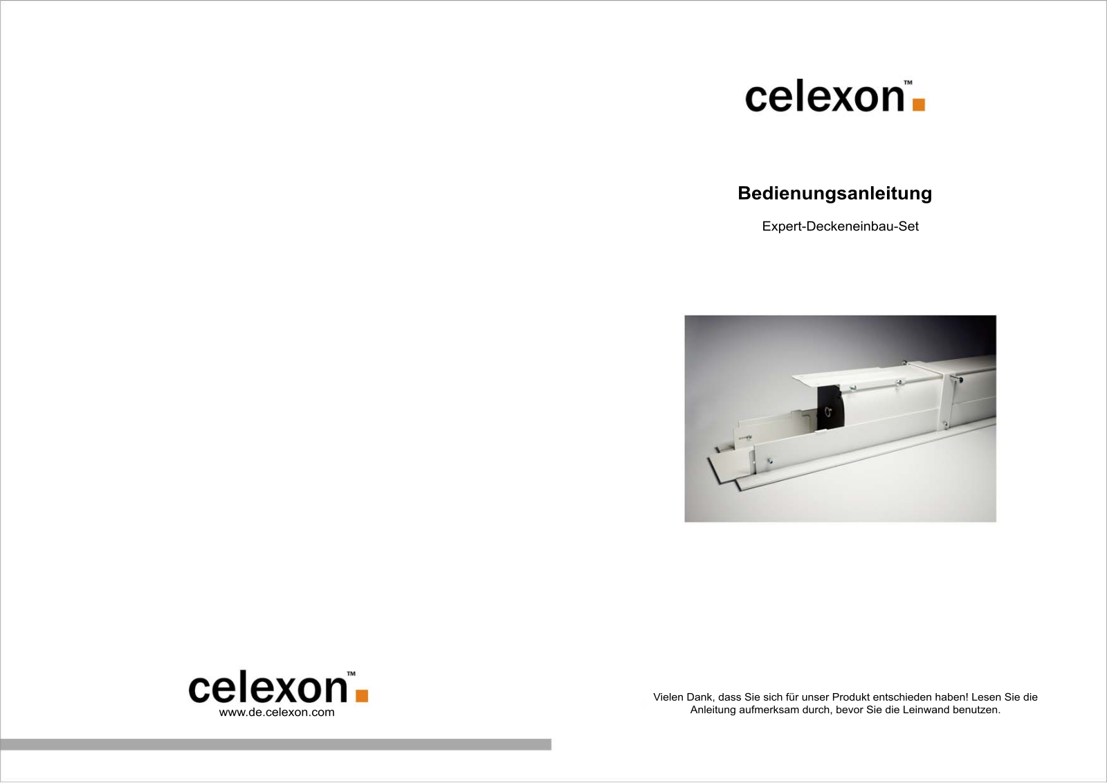 Celexon EXPERT CEILING RECESSED operation manual