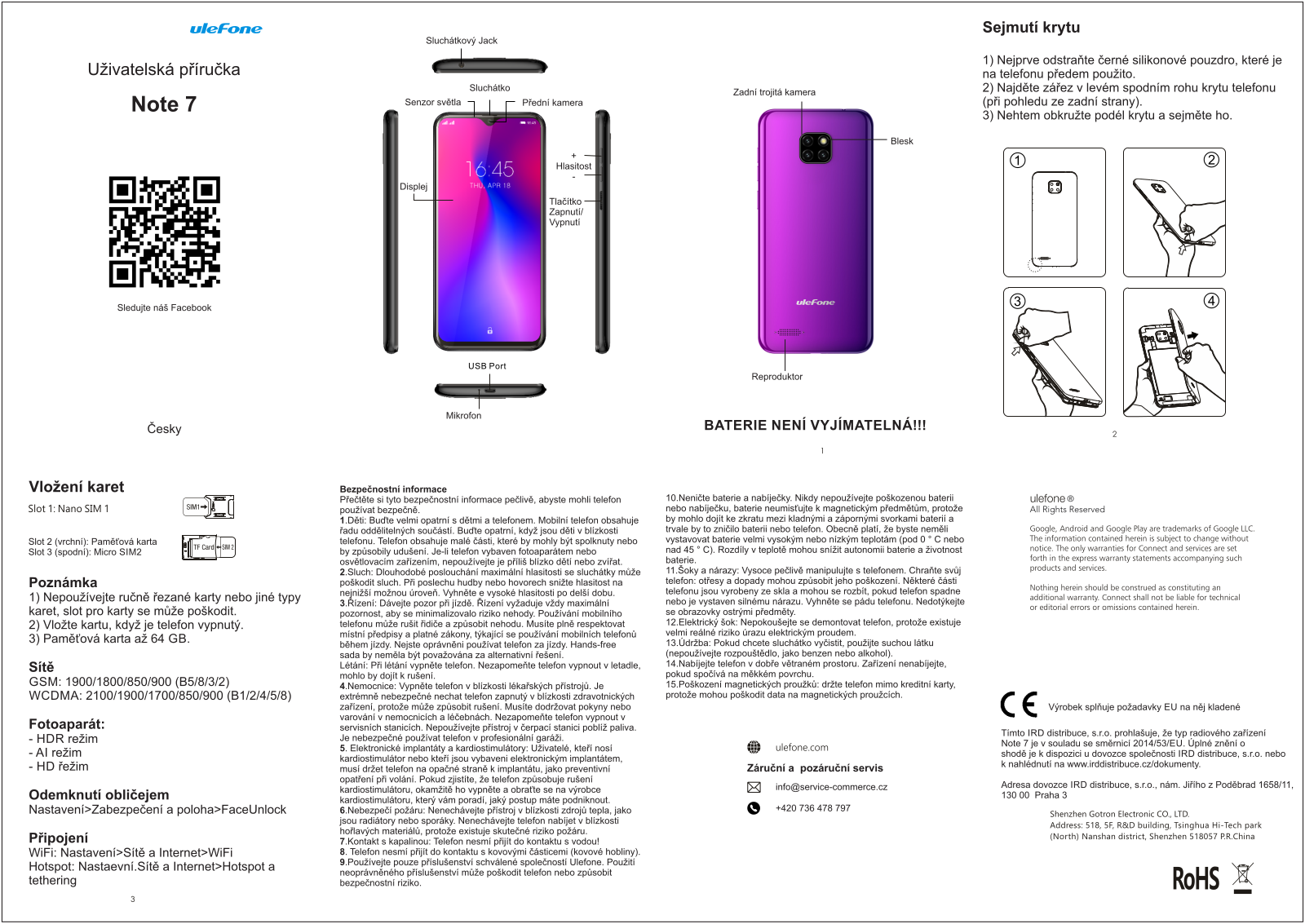 UleFone Note 7 User Manual