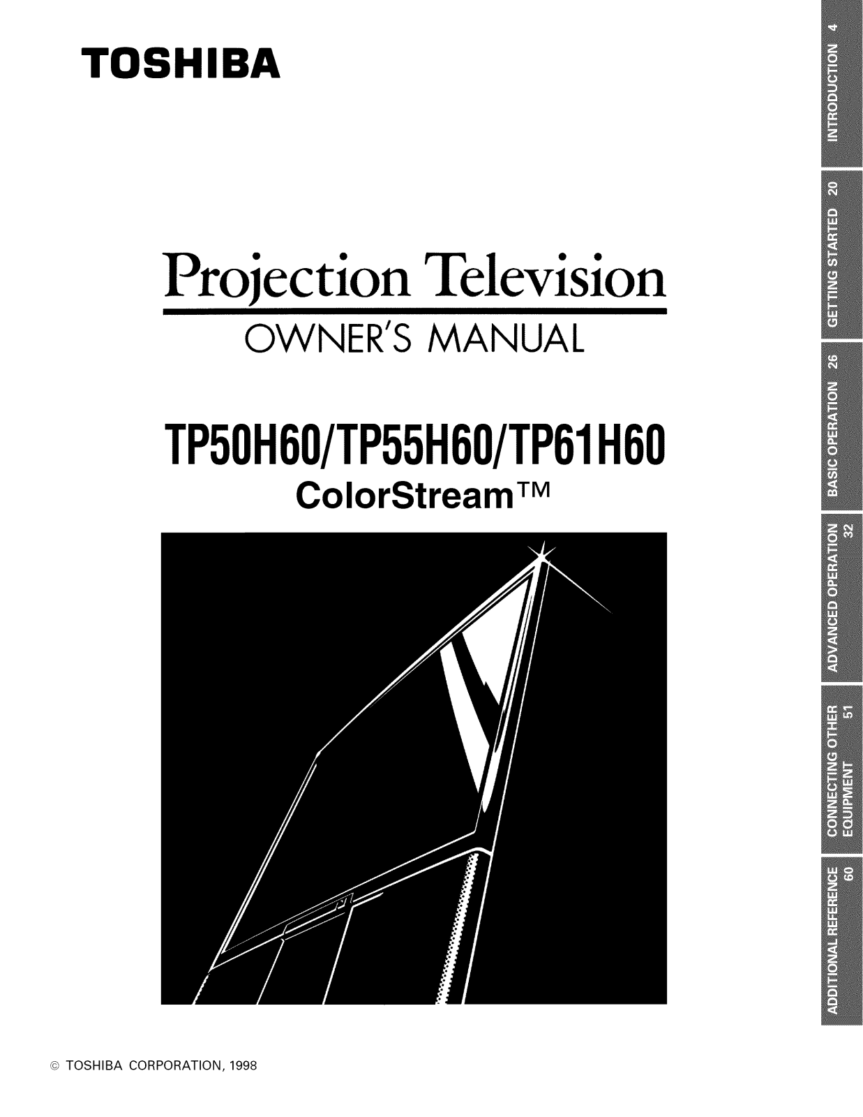 Toshiba TP61H60, TP55H60, TP50H60 Owner’s Manual