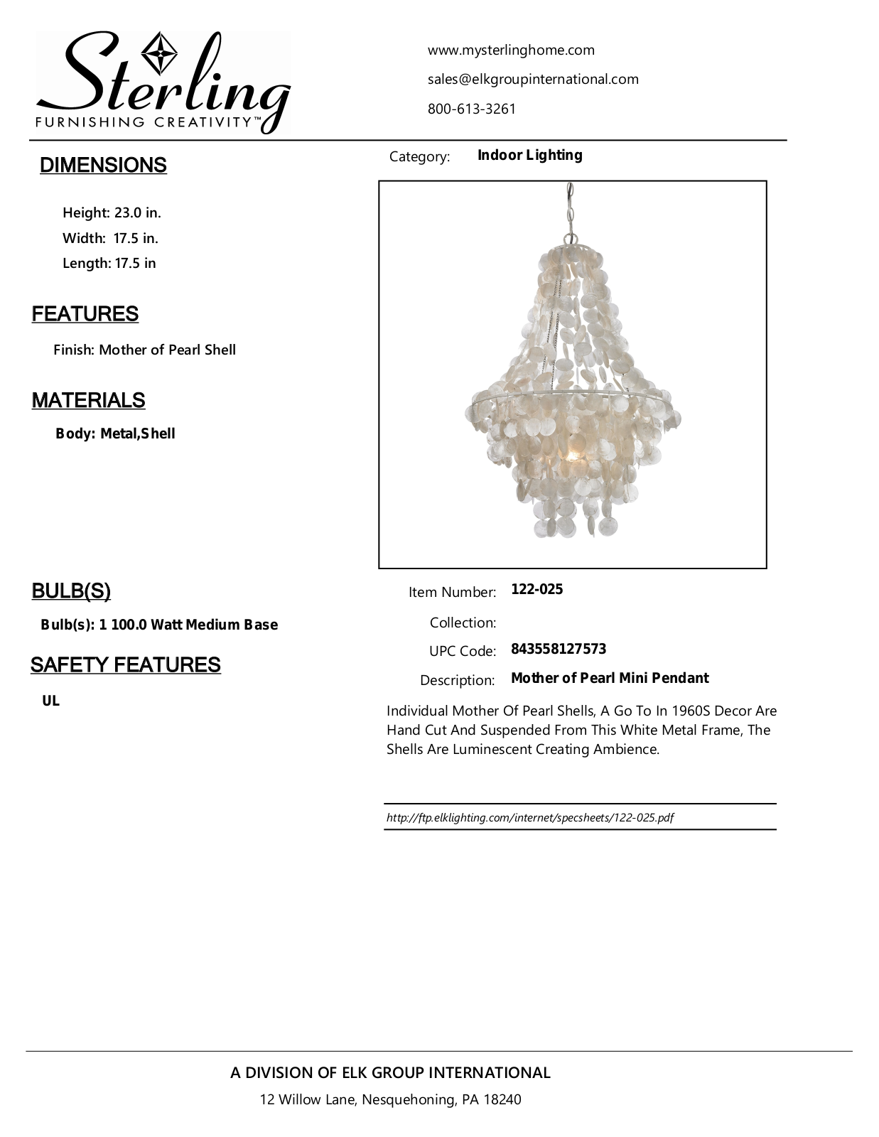 ELK Home 122025 User Manual