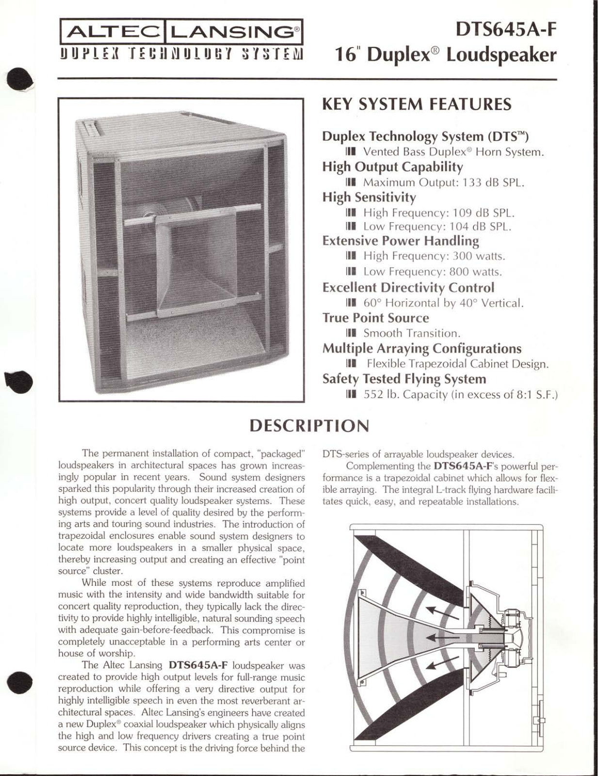 Altec lansing DTS645A-F User Manual