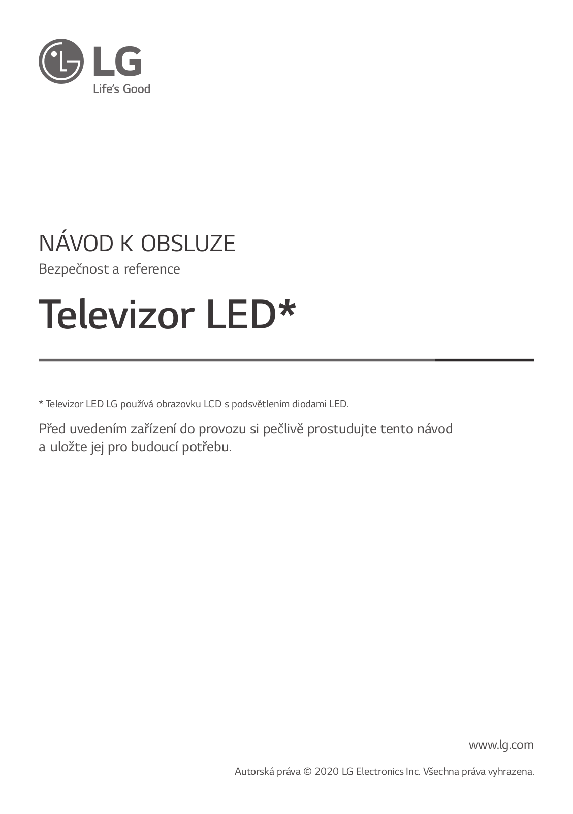 LG 75NANO99, 65NANO99, 65NANO95 User Manual