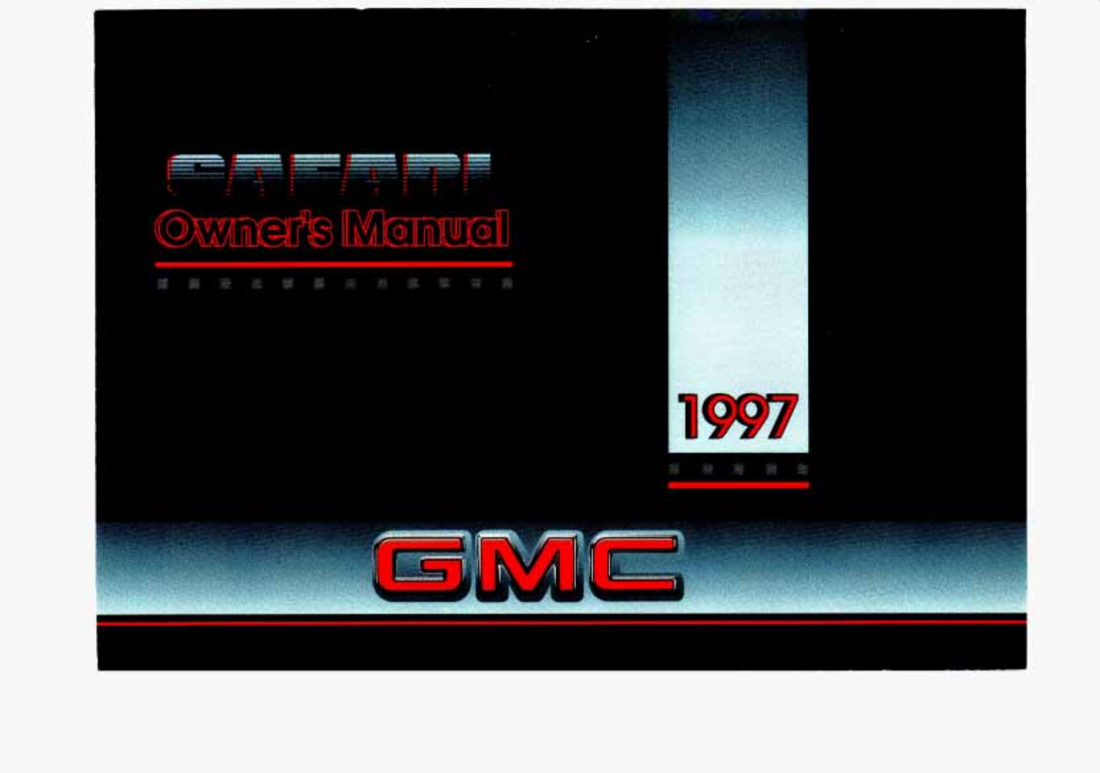 Gmc SAFARI 1997 User Manual