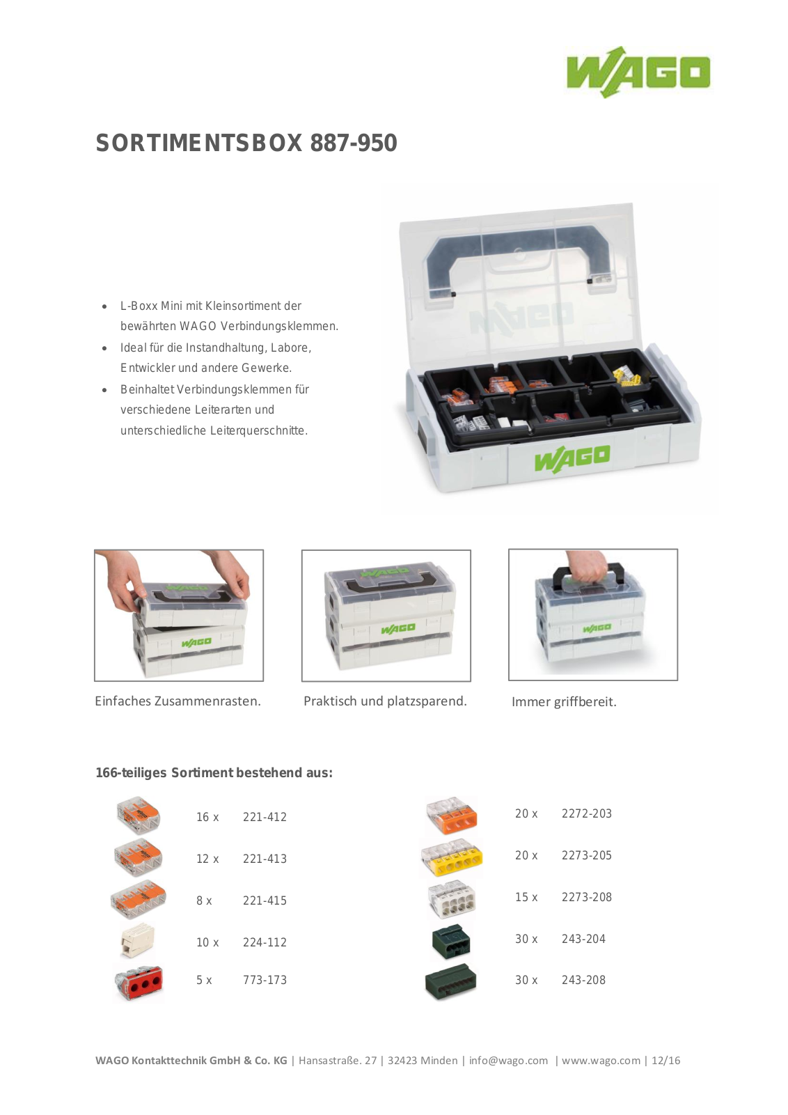 WAGO 887-950 Datasheet - ManualMachine.com