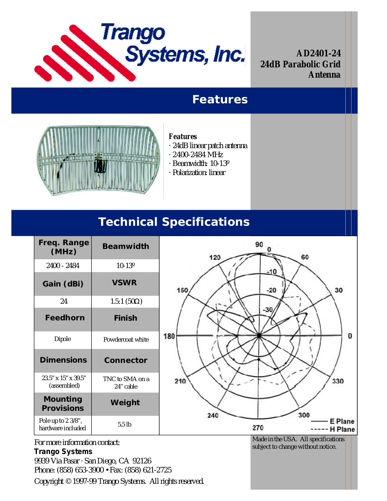 Trango Broadband AD2401-24 User Manual