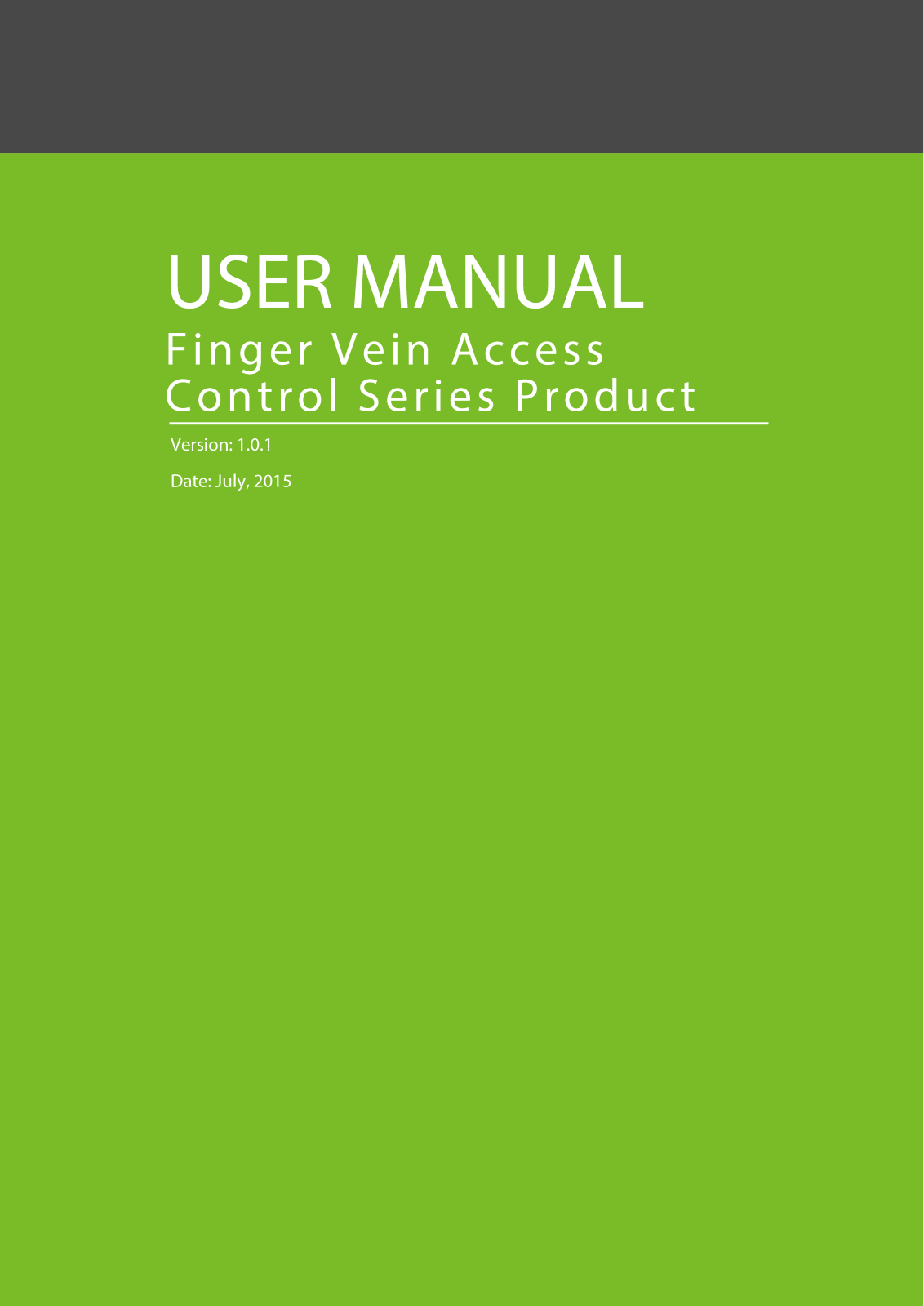 ZKAccess FV350, FV350-ID User Manual