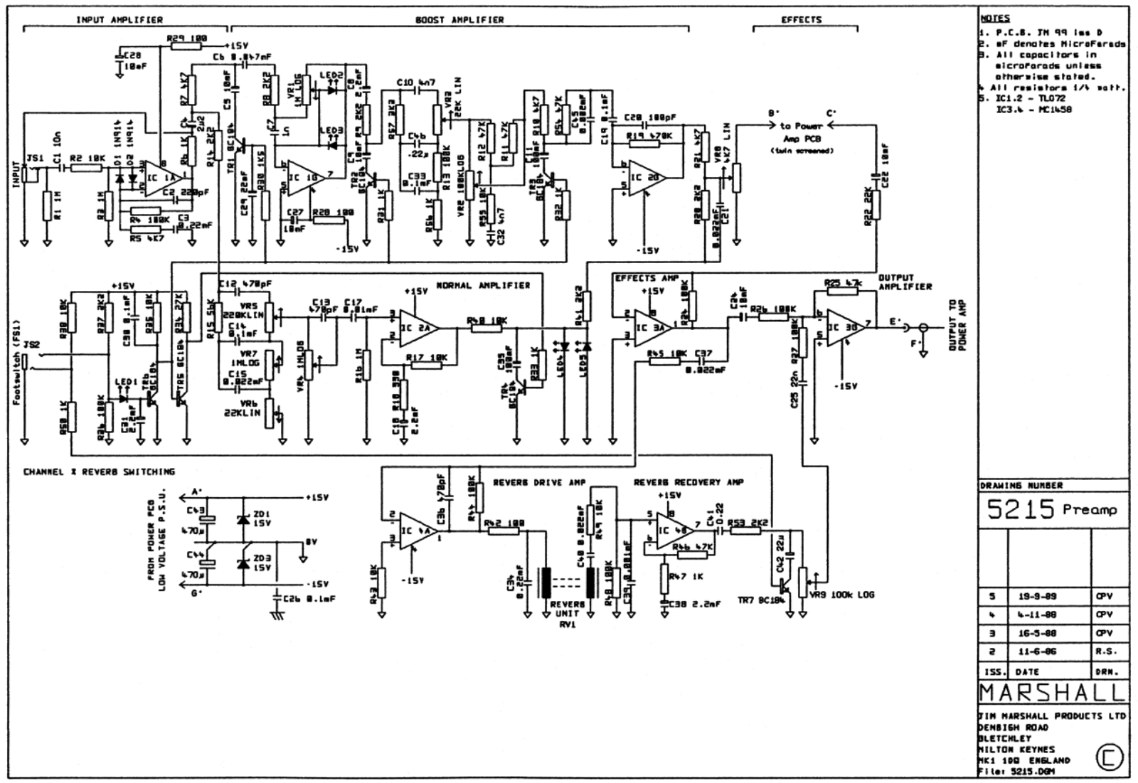 Marshall 5215 Schematic