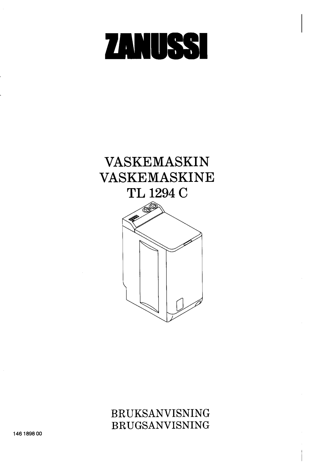 Zanussi TL1294C User Manual