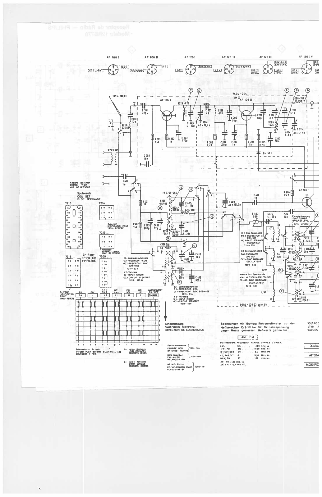 Philips Concert-Boy 1000 Schematic