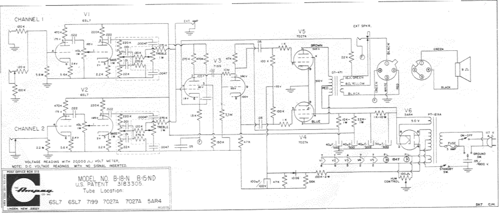 AMPEG B18n, B15nd Service Manual