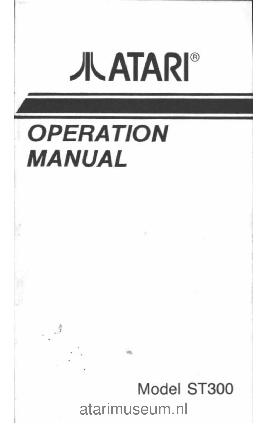 Atari ST300 Operation Manual - ManualMachine.com
