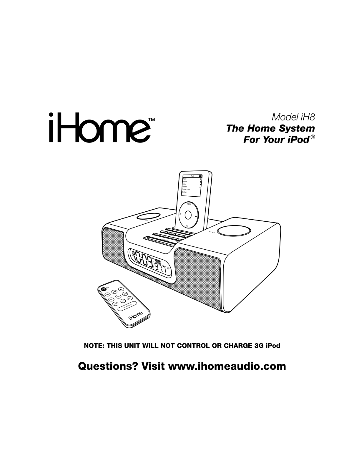 SDI iHome iH8 User Manual