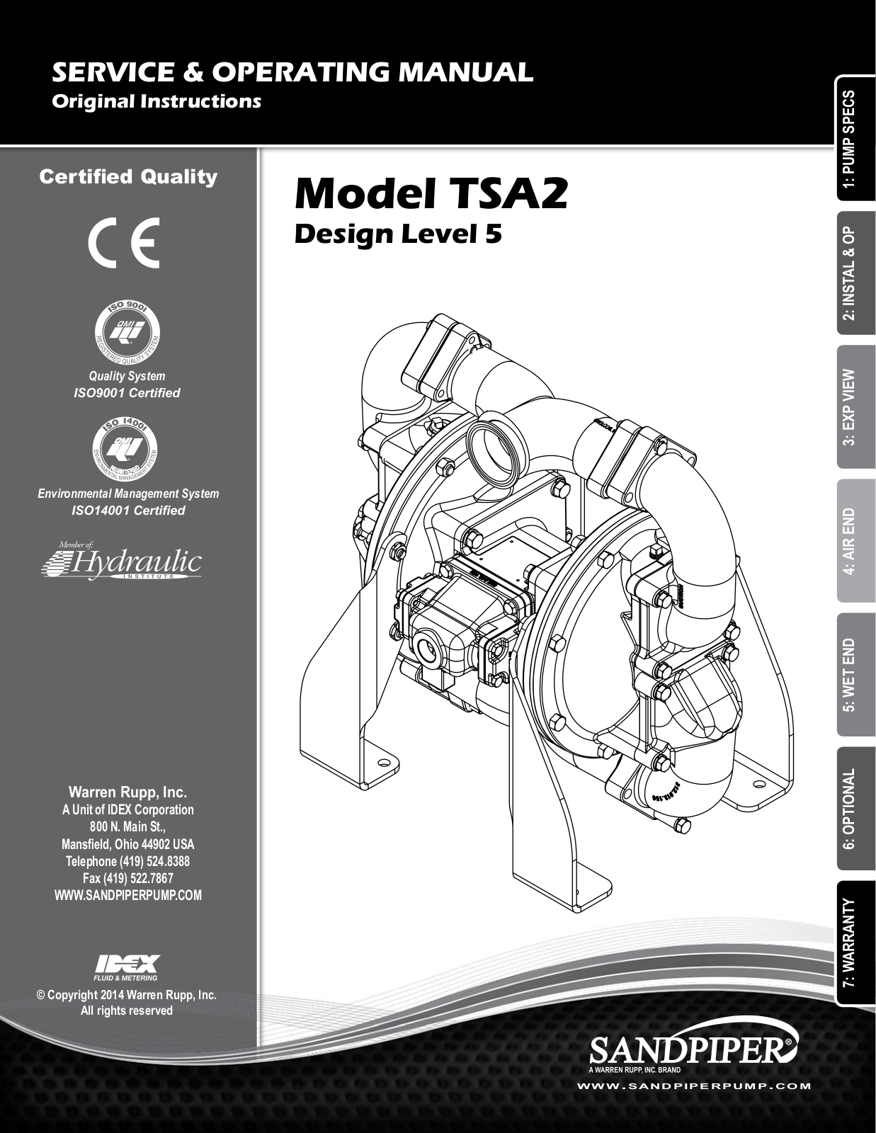 SANDPIPER TSA2 User Manual